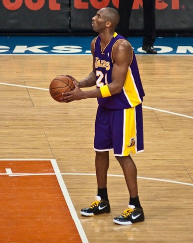 Kobe taking free throws