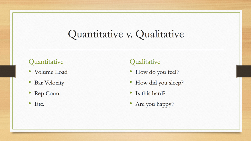 quantitative versus qualitative